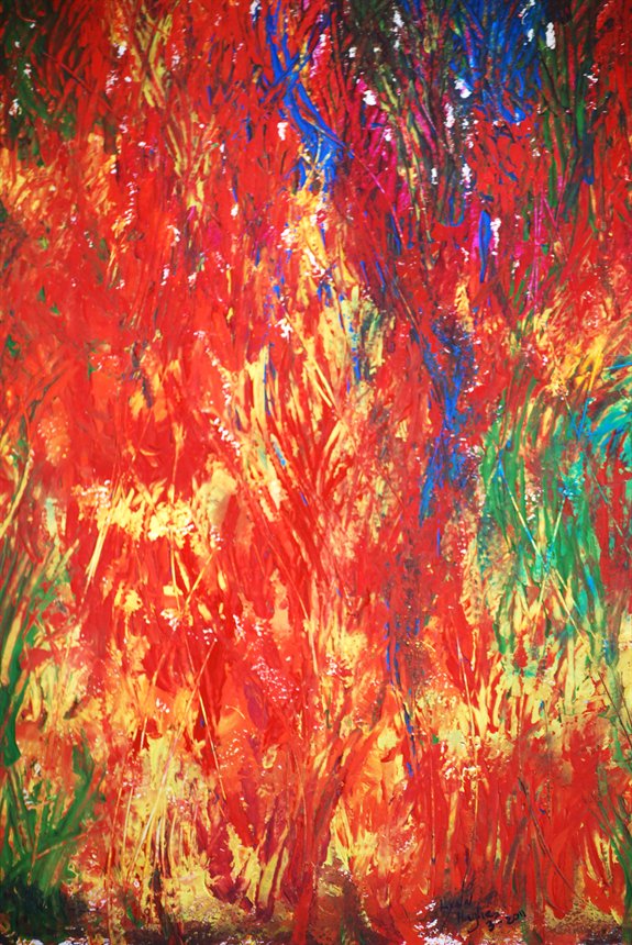 organic abstract painting - 2011 organic abstract art painting